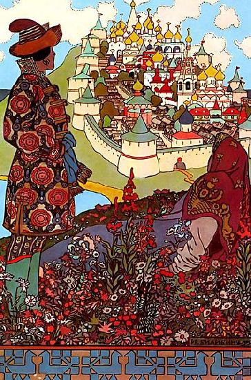 Ivan Bilibin The Island of Buyan 1905 oil painting picture